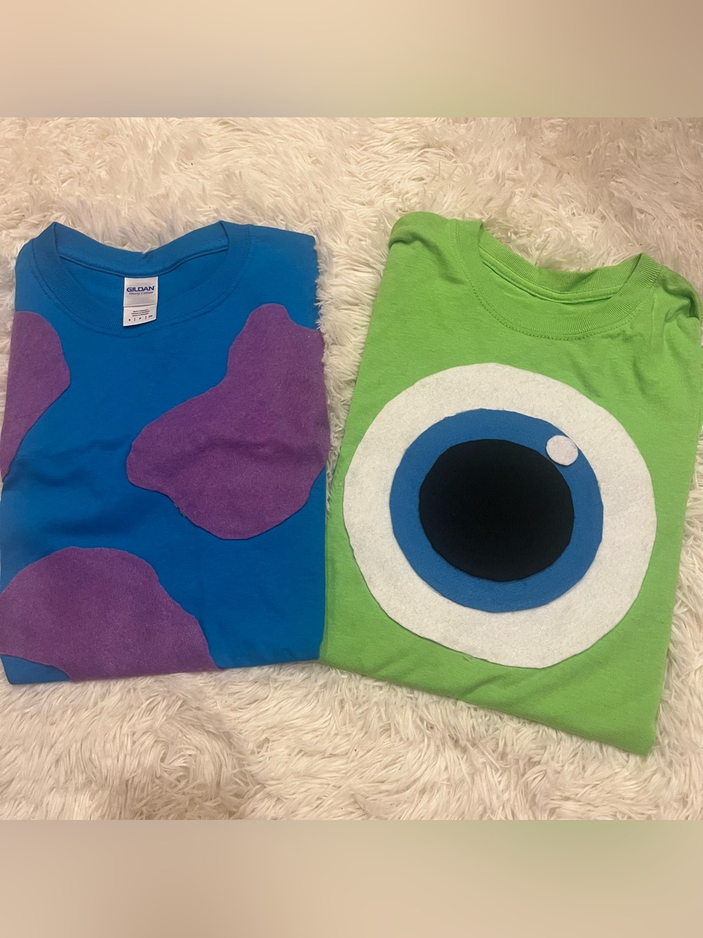 Monster Inc Sully and Mike Halloween Costume DIY T-Shirts